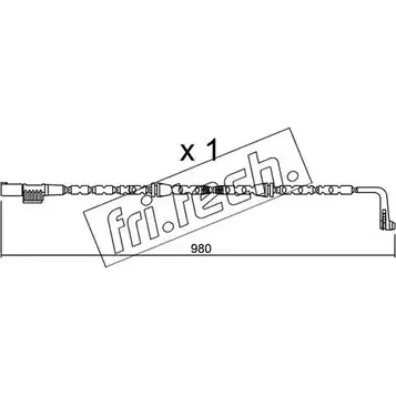 Датчик износа тормозных колодок FRI.TECH. JE2 I6P SU.306 2377982 QURYAY изображение 0