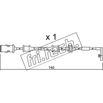 Датчик износа тормозных колодок FRI.TECH. SU.318 ULQNFY YT6JL A 2377994 изображение 0