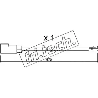 Датчик износа тормозных колодок FRI.TECH. A7B66Q KKBQ RW7 2378011 SU.341 изображение 0