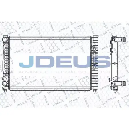 Радиатор охлаждения двигателя JDEUS 2378017 0HEV OF WSTSG 001M07