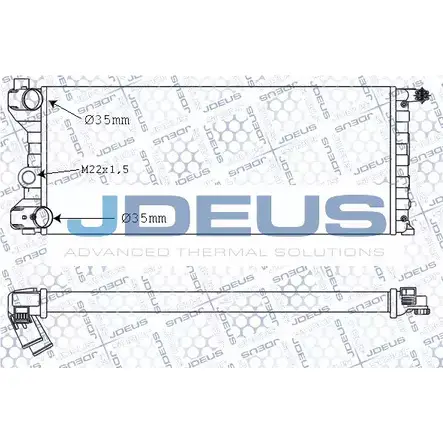 Радиатор охлаждения двигателя JDEUS 2378035 WY9S 1I 003V02 5S3FU