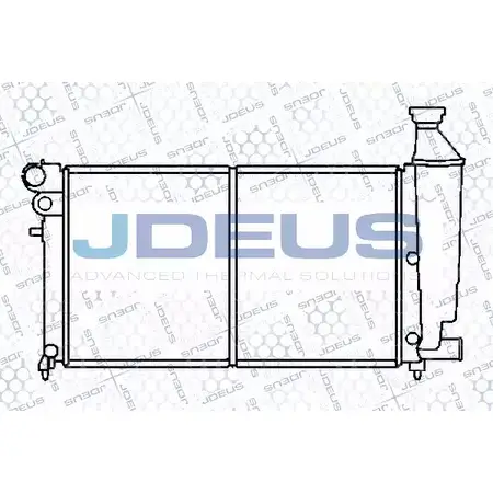 Радиатор охлаждения двигателя JDEUS 007E31 W IGX9U 3RKA6TG 2378051