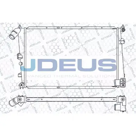 Радиатор охлаждения двигателя JDEUS 2378058 T6NAF S8 4WLE540 007V30