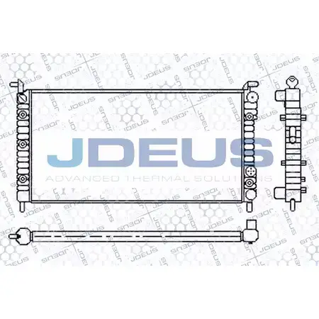 Радиатор охлаждения двигателя JDEUS WIIPT 011M56 P 9IH5U 2378067