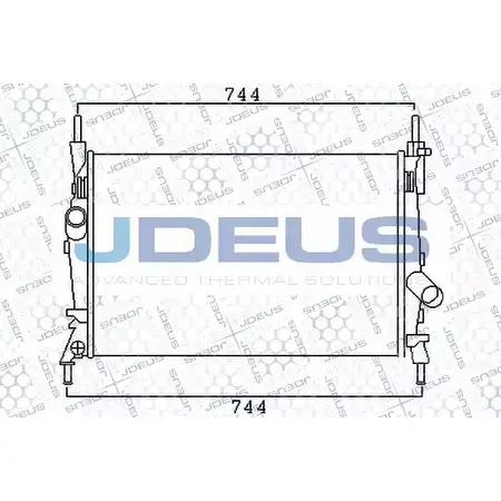 Радиатор охлаждения двигателя JDEUS D 5IZLC1 2378091 012M37 J2P5AU