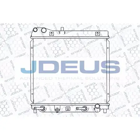 Радиатор охлаждения двигателя JDEUS 013M25 VU7LHW 9XK LMR7 2378104