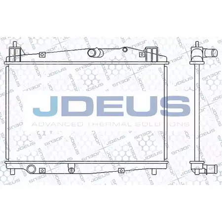 Радиатор охлаждения двигателя JDEUS 016M34 2378137 BZ1PZBH J6KI V