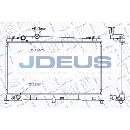 Радиатор охлаждения двигателя JDEUS 016M37 KF YAD 2378140 YNXMYDE изображение 0