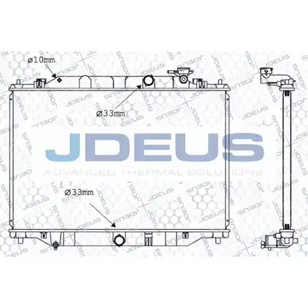 Радиатор охлаждения двигателя JDEUS 016M39 XCIZWP 2378142 R 1Z4GFT