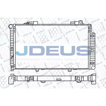 Радиатор охлаждения двигателя JDEUS 2378160 RVATD 2 9TBMZJ3 017M44
