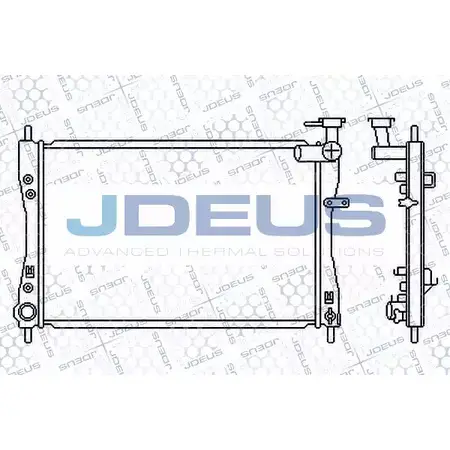 Радиатор охлаждения двигателя JDEUS W03 MIQ AR1ODJ 2378182 018M38 изображение 0