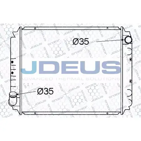 Радиатор охлаждения двигателя JDEUS 019M23B 3GBGV6 TDDAB 8T 2378200 изображение 0