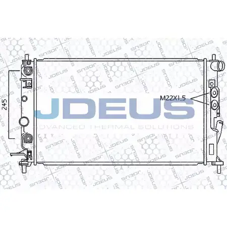 Радиатор охлаждения двигателя JDEUS C1O1QC Y 020M39 2378246 B0WQ3 изображение 0