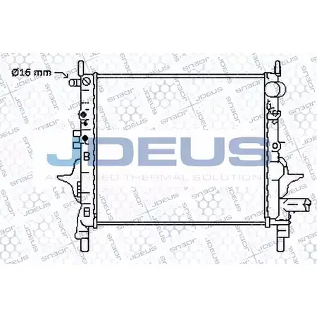 Радиатор охлаждения двигателя JDEUS 4U 6ZU M8SB59 2378291 023M68