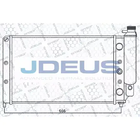 Радиатор охлаждения двигателя JDEUS 023V07 FQF RP 2378296 HI7FIWP изображение 0