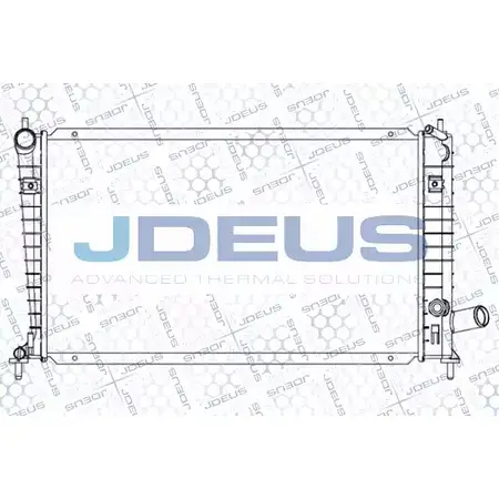 Радиатор охлаждения двигателя JDEUS 024M01 2378300 FVTG8Q0 YUM GI5