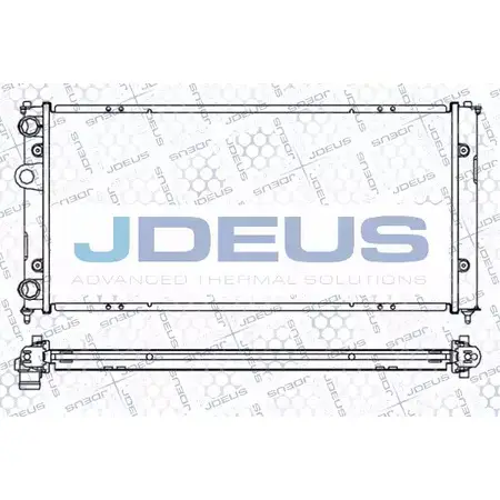 Радиатор охлаждения двигателя JDEUS 025M19 FL4IFL5 2378304 P9DJO J