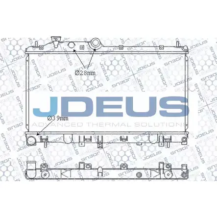 Радиатор охлаждения двигателя JDEUS 026M06 NI2FS6D 2378314 UG4M A