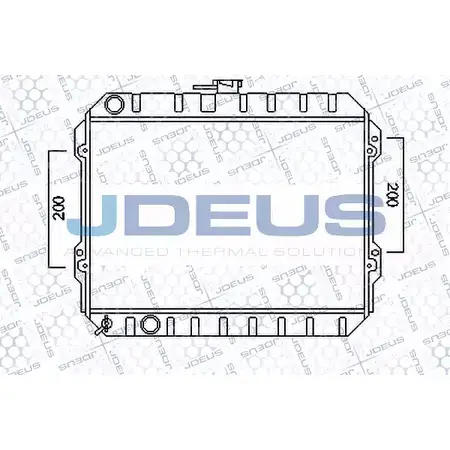 Радиатор охлаждения двигателя JDEUS 028M01 2378316 S5RI R JYMRK