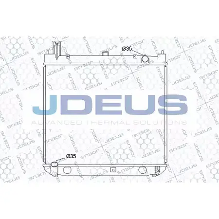 Радиатор охлаждения двигателя JDEUS 30MWHI 2378318 5 22QZ6 028M06