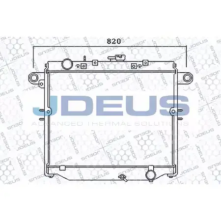 Радиатор охлаждения двигателя JDEUS RG5J26L 028M31 2378325 G75KNY V