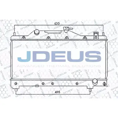Радиатор охлаждения двигателя JDEUS 028M36 2378328 P SPGC T78SOQ