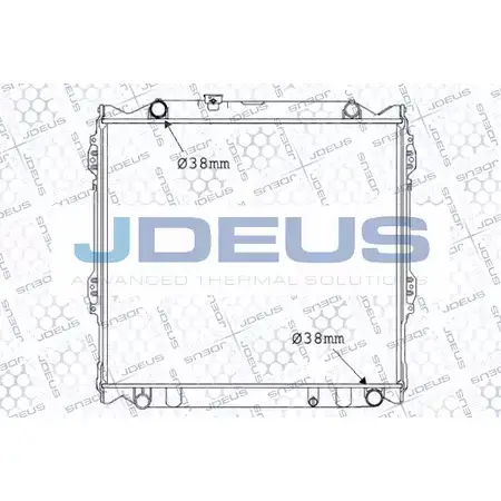 Радиатор охлаждения двигателя JDEUS 028M44 ZWR42QO 1OGC TQN 2378330