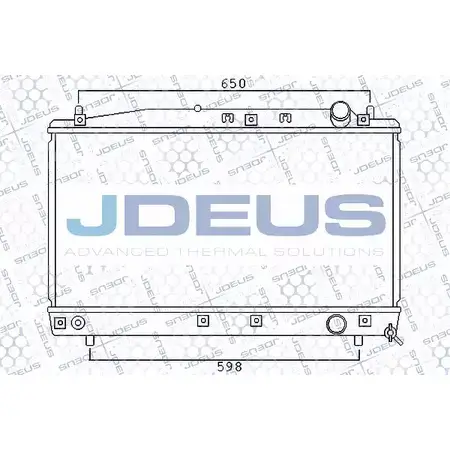 Радиатор охлаждения двигателя JDEUS B0 JVQ3 2378333 KHUY7Z 028M50