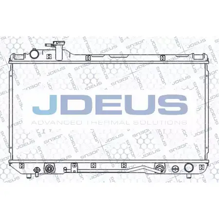 Радиатор охлаждения двигателя JDEUS 2378340 L QCKF 028M60 K4XHLU
