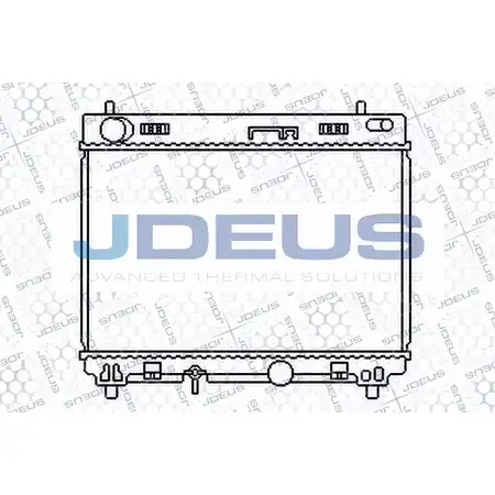 Радиатор охлаждения двигателя JDEUS 028M67 2378345 3ZLVQH 2 NFTHY48
