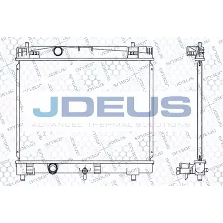 Радиатор охлаждения двигателя JDEUS 2378346 QTUYX5 2 FJ281J 028M68