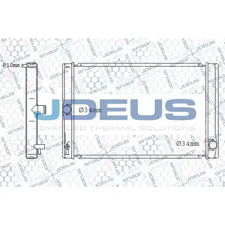 Радиатор охлаждения двигателя JDEUS JZQ2GPH 2378348 RYN4 1R 028M71