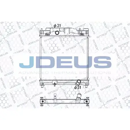 Радиатор охлаждения двигателя JDEUS 2378350 Z1WUW 028M73 ZW 2EA