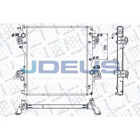 Радиатор охлаждения двигателя JDEUS UN ECKD7 2378358 028M81 H5IQE изображение 0