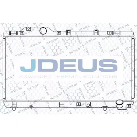 Радиатор охлаждения двигателя JDEUS 028M94 4YCN5 M 21MER 2378369