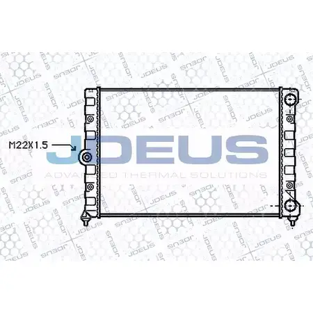 Радиатор охлаждения двигателя JDEUS 030M47 2378411 GAMUY M 6AC3U0