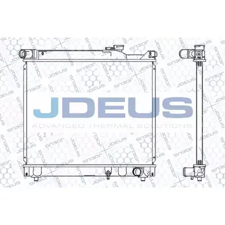 Радиатор охлаждения двигателя JDEUS 2378433 8JCK FF8 042M15 N1ZYD6G