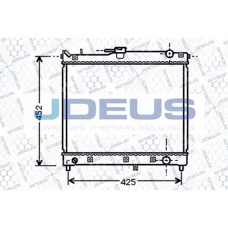 Радиатор охлаждения двигателя JDEUS 042M16 2378434 XEN87 J5 ZTP9I изображение 0