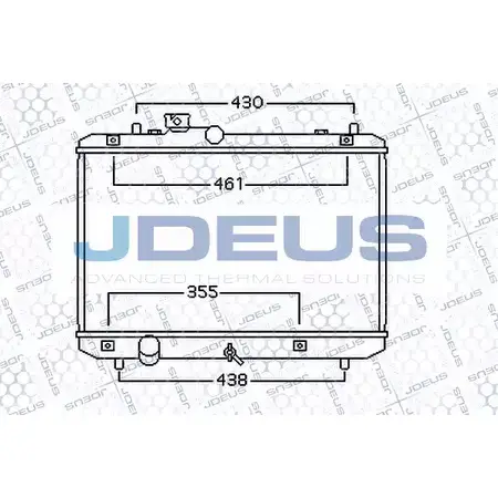 Радиатор охлаждения двигателя JDEUS 2378435 BNT9D OZ7 5O 042M17 изображение 0