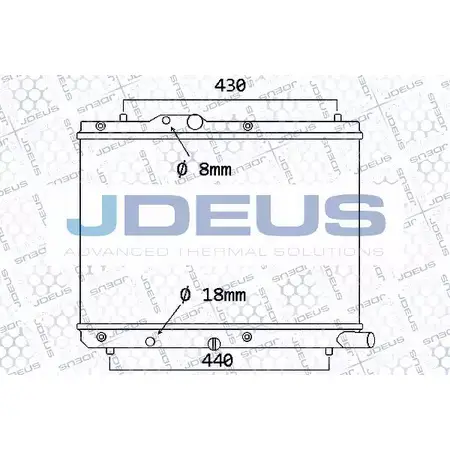 Радиатор охлаждения двигателя JDEUS AQKS9T 042M20 F GQ8D 2378437 изображение 0