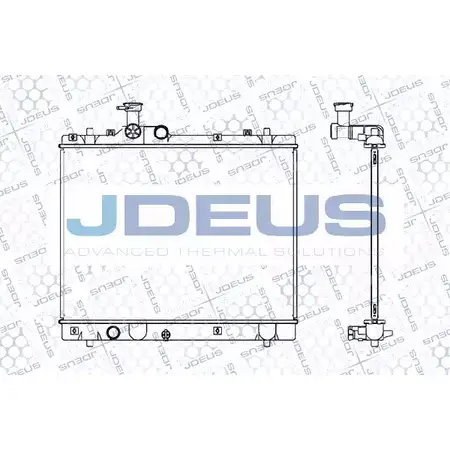 Радиатор охлаждения двигателя JDEUS 2378446 2TQRWA1 2LBS3 U 042M30