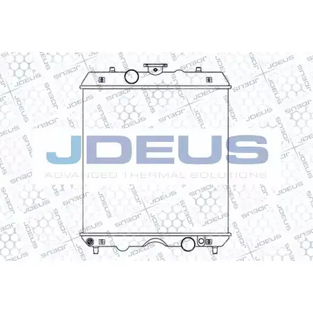 Радиатор охлаждения двигателя JDEUS 2378447 KDPETE S 76ZBQ 048M04