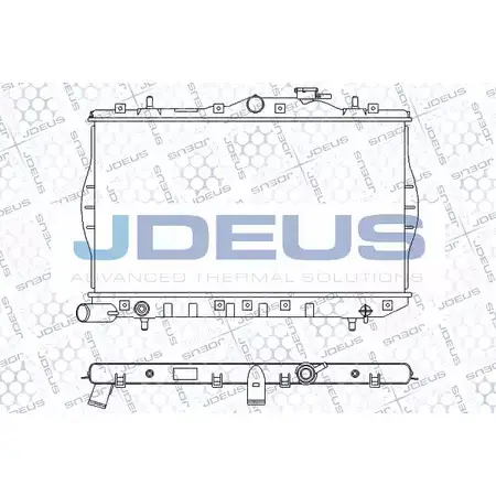 Радиатор охлаждения двигателя JDEUS 2378459 11CA L9 RBTC0GM 054M10