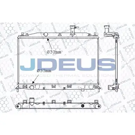 Радиатор охлаждения двигателя JDEUS 054M31 A3XBTWT U H06WH 2378479
