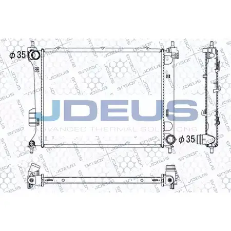 Радиатор охлаждения двигателя JDEUS 9WK18I 054M41 XH ZWU 2378486