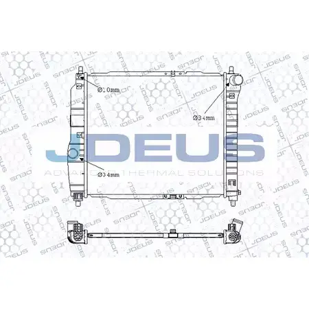 Радиатор охлаждения двигателя JDEUS 9J5 LX 056M10 2378505 FK1G6T