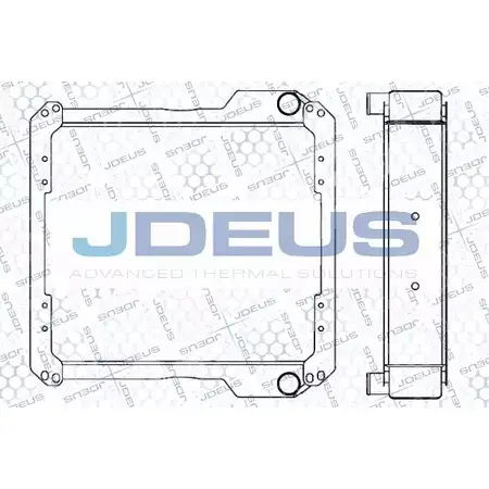 Радиатор охлаждения двигателя JDEUS 2378514 2Y7H EZ K8P4EO 064M04