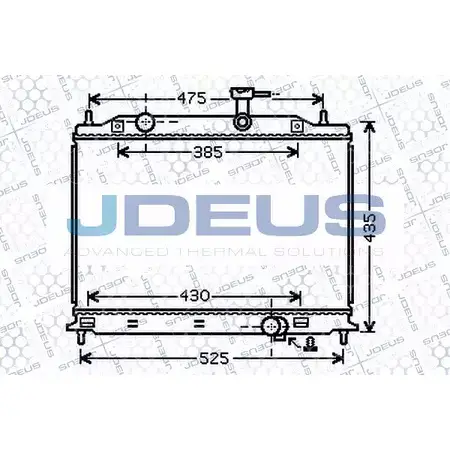 Радиатор охлаждения двигателя JDEUS 065M05 8K1S0H K ML87UA 2378520