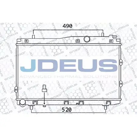 Радиатор охлаждения двигателя JDEUS 2378527 065M16 D7O RYH Q43T5CV