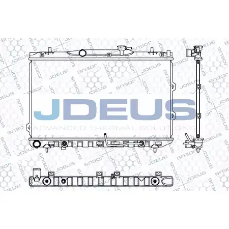 Радиатор охлаждения двигателя JDEUS NZB70 D BSZG 2378532 065M21
